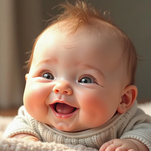 Cute and pretty litlle baby - chubby cheeks