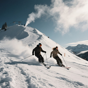 ゲレンデにシュプール描いて