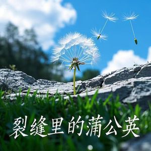 裂缝里的蒲公英