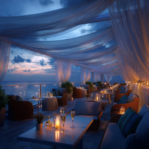 Moonlit Terrace Champagne