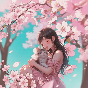 春ひらり- 舞い落ちる花びら