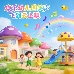 欢乐幼儿园笑声飞到云上飘