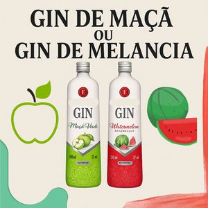 Gin de Maça ou Gin de Melancia