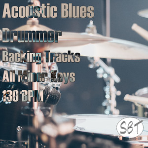 Acoustic Blues Drummer Backing Track E Minor 130 BPM