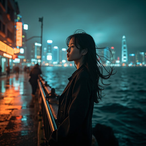 雨夜海風的微光