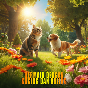 Bermain Dengan Kucing Dan Anjing