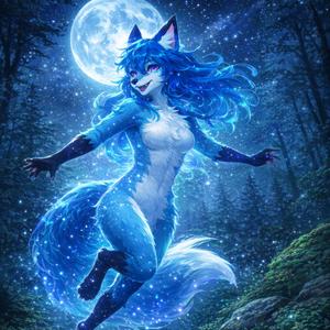 Verrückte Blaue Füchsin