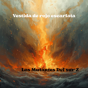 Vestida de rojo escarlata