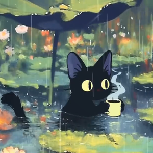 下雨天的咖啡厅