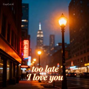 Too late I love you