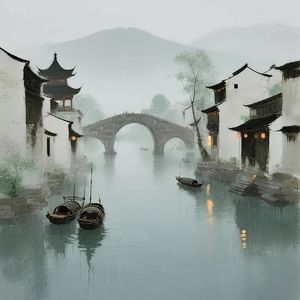 烟雨舒缓中国风