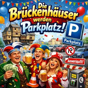 Die Brückenhäuser werden Parkplatz