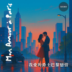 Un Couple Sous Un Parapluie Fleuri Rit Doucement