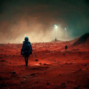 Nightwalk on Mars