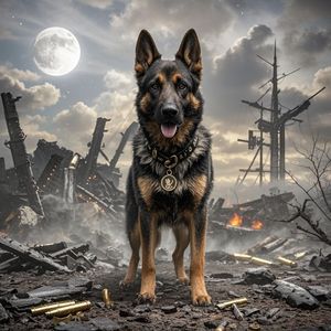 退役军犬他的名字叫天狼