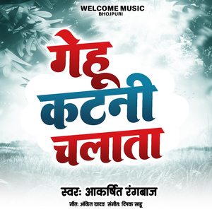 गेहूं कटनी चलाता