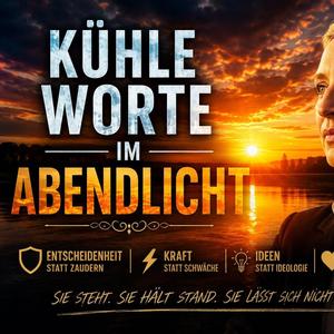 Kühle Worte im Abendlicht