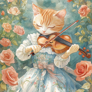 蒼い湖面の満月