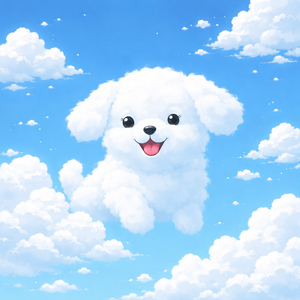 강아지 구름