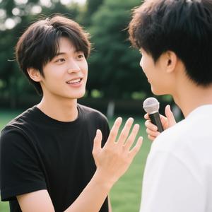 大声说