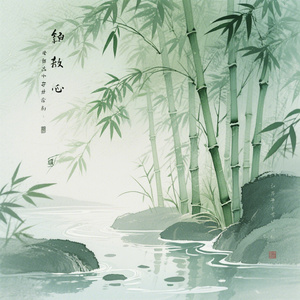 竹涧听泉记