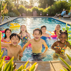 プールサイドでバシャバシャ！ 夏の青春アゲアゲソング