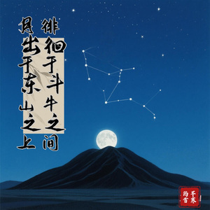 月出于东山之上，徘徊于斗牛之间