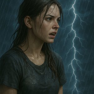 雨の中で、君を…