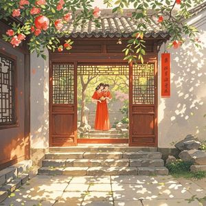 朱窗暖语祝新婚