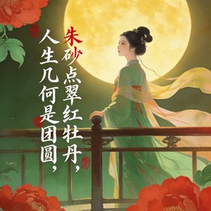 朱砂点翠红牡丹