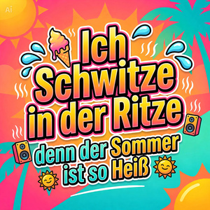 Ich Schwitze in der Ritze denn der Sommer ist so Heiß