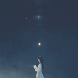 静かな夜　星がひとつ