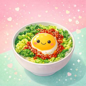 봄동 비빔밥 너무 맛있어 너랑 먹어서 (Bibimbap Tastes Better with You)