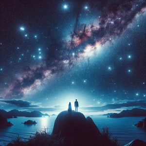 我在月下静静等待