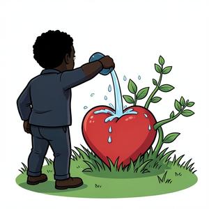 Watering Flowers