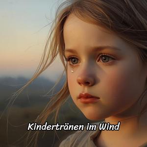 Kindertränen im Wind mit schrift