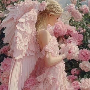Spiritual Hug of Angel. Unconditional love of Guardian Angels. Make Your Wish Come True.