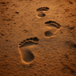 足跡のリズム