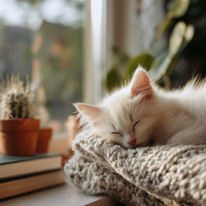 Tiny Whiskers by the Window