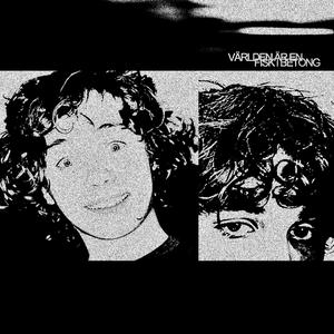 världen är en fisk i betong