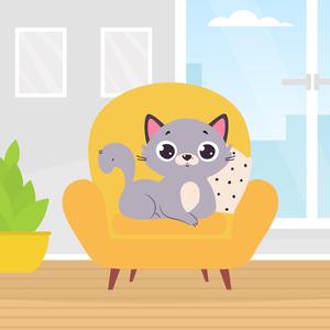 Сказка про ленивого котёнка