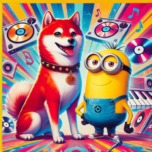 Red Shiba and Minion