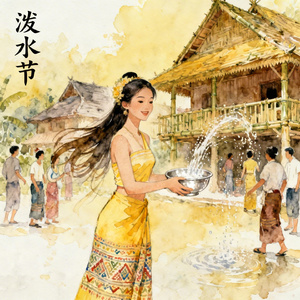 西双版纳的泼水文化