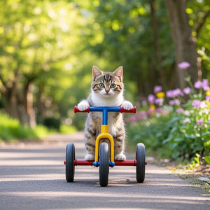 子猫のサイクリング