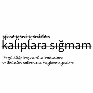 Yine yeni yeniden kalıplara sığmam