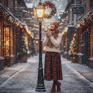 ぬくもりのクリスマス街灯