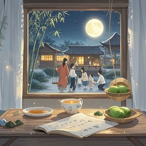 月寄尺素-落日余晖