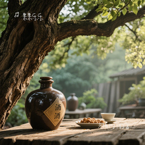 老槐树下的酒