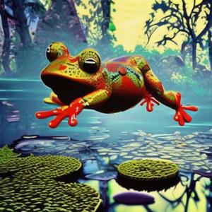 leaping into the frog pond