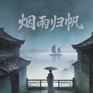 烟雨归帆
